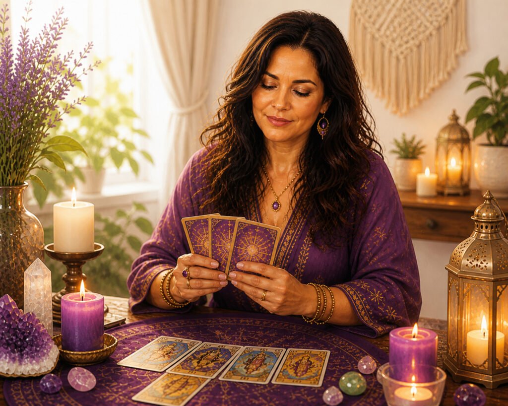 Lectura de tarot del amor en español para hispanos en USA — consulta personalizada con tarotistas.
